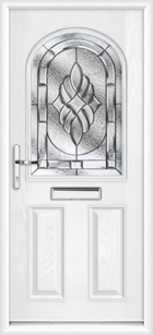 Devon Zinc Art Elegance black composite front door